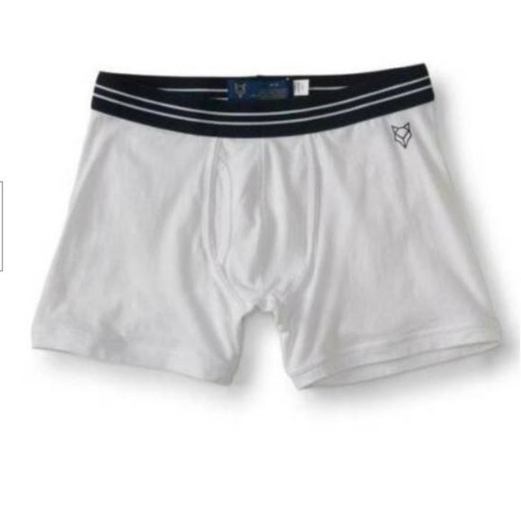 Mens Boxer Briefs Underwear Prince & Fox by Aeropostale 2 Pair Small White Gray - Picture 5 of 7